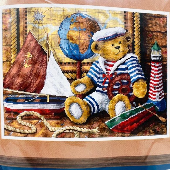 Sunset Needlepoint Kit "Bear Ahoy" - New/Sealed  (2001) - Picture 2 of 4
